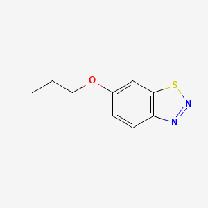 molecular formula C9H10N2OS B15444441 6-Propoxy-1,2,3-benzothiadiazole CAS No. 63226-45-9