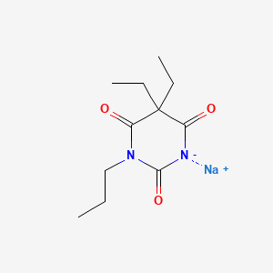 Barbituric acid, 5,5-diethyl-1-propyl-, sodium salt