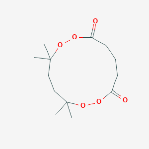 molecular formula C13H22O6 B15444500 3,3,6,6-Tetramethyl-1,2,7,8-tetraoxacyclotridecane-9,13-dione CAS No. 64545-33-1