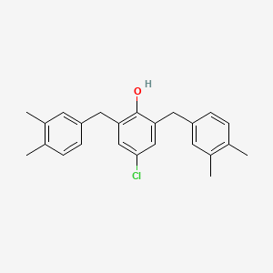 2,6-Xylenol, 4-chloro-alpha(sup 2),alpha(sup 2)-di(3,4-xylyl)-