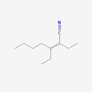 molecular formula C11H19N B15444542 2,3-Diethylhept-2-enenitrile CAS No. 63967-55-5