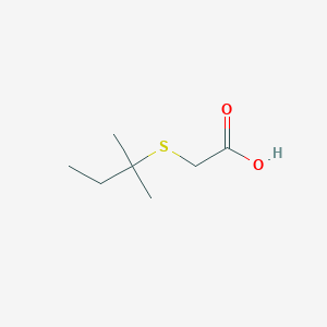 molecular formula C7H14O2S B15444549 [(2-Methylbutan-2-yl)sulfanyl]acetic acid CAS No. 64041-99-2