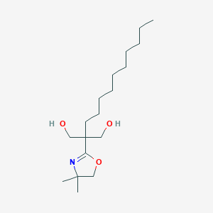 molecular formula C18H35NO3 B15444553 2-Decyl-2-(4,4-dimethyl-4,5-dihydro-1,3-oxazol-2-yl)propane-1,3-diol CAS No. 64750-06-7