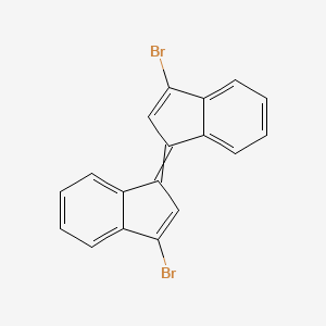 molecular formula C18H10Br2 B15444565 3-Bromo-1-(3-bromo-1H-inden-1-ylidene)-1H-indene CAS No. 65850-93-3