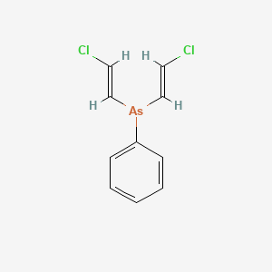 molecular formula C10H9AsCl2 B15444573 Arsine, bis(2-chlorovinyl)phenyl- CAS No. 64046-75-9