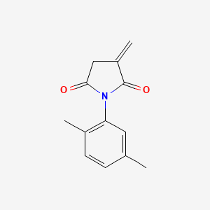 molecular formula C13H13NO2 B15444586 1-(2,5-Dimethylphenyl)-3-methylidenepyrrolidine-2,5-dione CAS No. 63477-88-3