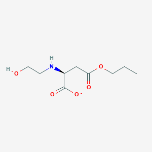 (2S)-2-[(2-Hydroxyethyl)amino]-4-oxo-4-propoxybutanoate