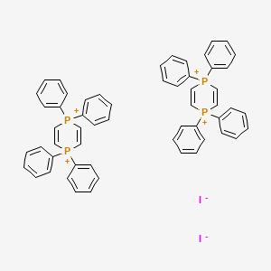 molecular formula C56H48I2P4+2 B15444600 1,1,4,4-Tetraphenyl-1,4-diphosphinine-1,4-diium;diiodide CAS No. 63517-84-0