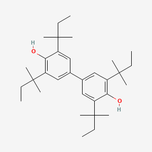 molecular formula C32H50O2 B15444609 4-(4-Hydroxy-3,5-bis(2-methylbutan-2-yl)phenyl)-2,6-bis(2-methylbutan-2-yl)phenol CAS No. 65901-03-3