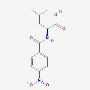 molecular formula C13H16N2O5 B15444627 (2S)-4-methyl-2-[(4-nitrobenzoyl)amino]pentanoic Acid CAS No. 65952-92-3