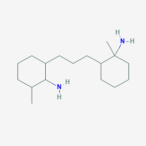 molecular formula C17H34N2 B15444636 2-[3-(2-Amino-3-methylcyclohexyl)propyl]-1-methylcyclohexan-1-amine CAS No. 64899-84-9