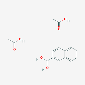 Acetic acid;naphthalen-2-ylmethanediol