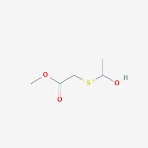 molecular formula C5H10O3S B15444645 Methyl [(1-hydroxyethyl)sulfanyl]acetate CAS No. 64743-41-5