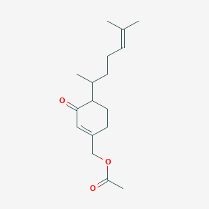 [4-(6-Methylhept-5-EN-2-YL)-3-oxocyclohex-1-EN-1-YL]methyl acetate