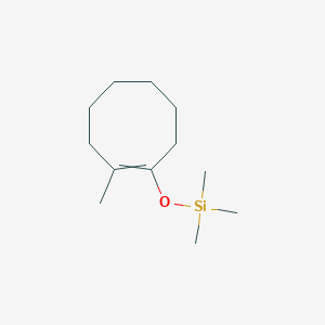 molecular formula C12H24OSi B15444658 Trimethyl[(2-methylcyclooct-1-en-1-yl)oxy]silane CAS No. 64639-27-6