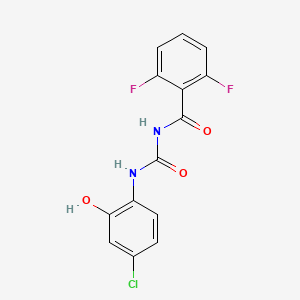 N-[(4-Chloro-2-hydroxyphenyl)carbamoyl]-2,6-difluorobenzamide