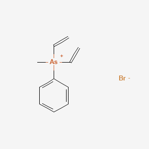 Diethenyl(methyl)phenylarsanium bromide