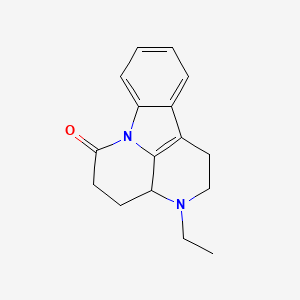 3-Ethyl-1,2,3,3a,4,5-hexahydro-6H-indolo(3,2,1-de)(1,5)naphthyridin-6-one