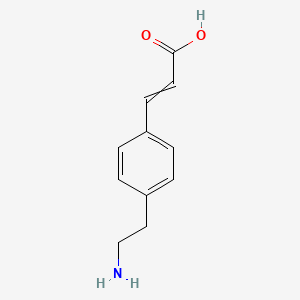 molecular formula C11H13NO2 B15444768 3-[4-(2-Aminoethyl)phenyl]prop-2-enoic acid CAS No. 64507-33-1