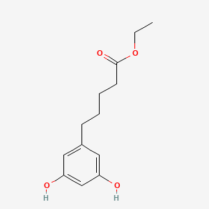 molecular formula C13H18O4 B15444774 Ethyl 5-(3,5-dihydroxyphenyl)pentanoate CAS No. 64794-01-0