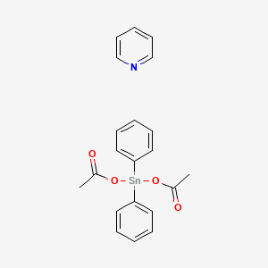 [Acetyloxy(diphenyl)stannyl] acetate;pyridine