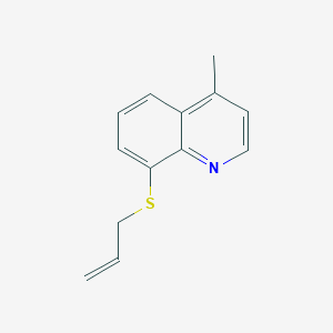 molecular formula C13H13NS B15444800 4-Methyl-8-[(prop-2-en-1-yl)sulfanyl]quinoline CAS No. 65161-14-0