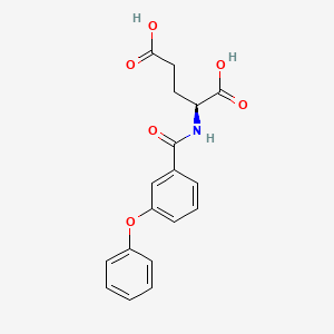 molecular formula C18H17NO6 B15444809 N-(3-Phenoxybenzoyl)-L-glutamic acid CAS No. 65658-91-5