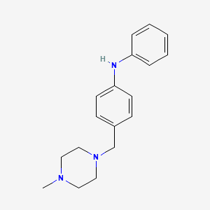 1-(p-Anilinobenzyl)-4-methyl-piperazine