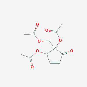 1-[(Acetyloxy)methyl]-5-oxocyclopent-3-ene-1,2-diyl diacetate