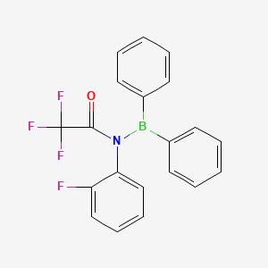 molecular formula C20H14BF4NO B15444887 N-(Diphenylboranyl)-2,2,2-trifluoro-N-(2-fluorophenyl)acetamide CAS No. 64717-73-3