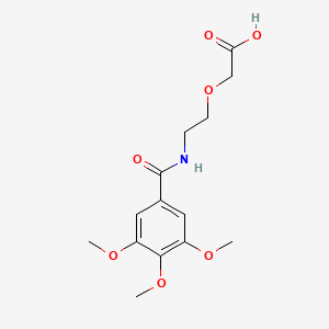 molecular formula C14H19NO7 B15444898 [2-(3,4,5-Trimethoxybenzamido)ethoxy]acetic acid CAS No. 65133-74-6