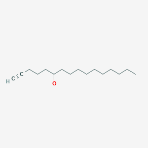 molecular formula C16H28O B15444926 Hexadec-1-YN-6-one CAS No. 64135-26-8