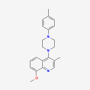 8-Methoxy-3-methyl-4-[4-(4-methylphenyl)piperazin-1-yl]quinoline