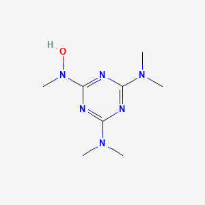 molecular formula C8H16N6O B15444940 N~2~-Hydroxy-N~2~,N~4~,N~4~,N~6~,N~6~-pentamethyl-1,3,5-triazine-2,4,6-triamine CAS No. 64124-14-7