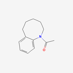 molecular formula C13H17NO B15444958 1-Benzazocine, 1-acetyl-1,2,3,4,5,6-hexahydro- CAS No. 65596-59-0