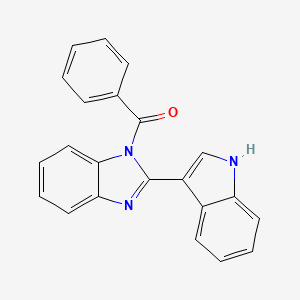 [2-(3H-Indol-3-ylidene)-2,3-dihydro-1H-benzimidazol-1-yl](phenyl)methanone