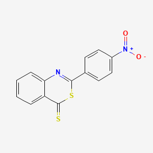 molecular formula C14H8N2O2S2 B15445003 2-(4-Nitrophenyl)-4H-3,1-benzothiazine-4-thione CAS No. 63002-84-6