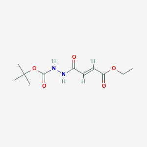 molecular formula C11H18N2O5 B15445045 ethyl (E)-4-[2-[(2-methylpropan-2-yl)oxycarbonyl]hydrazinyl]-4-oxobut-2-enoate CAS No. 64957-14-8