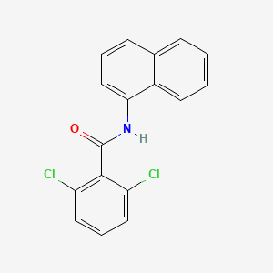 molecular formula C17H11Cl2NO B15445054 Benzamide, 2,6-dichloro-N-1-naphthalenyl- CAS No. 64215-42-5