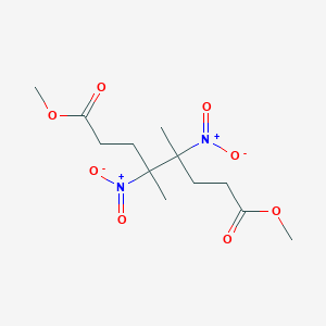 B15445454 Dimethyl 4,5-dimethyl-4,5-dinitrooctanedioate CAS No. 63818-08-6