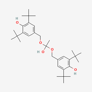 4,4'-[(1-Hydroxyethane-1,1-diyl)bis(oxymethylene)]bis(2,6-di-tert-butylphenol)