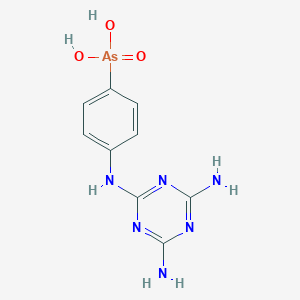 B154466 [4-[(4,6-Diamino-1,3,5-triazin-2-yl)amino]phenyl]arsonic acid CAS No. 5806-89-3