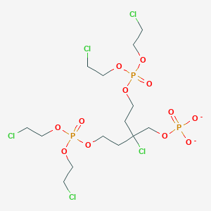 4-{[Bis(2-chloroethoxy)phosphoryl]oxy}-2-(2-{[bis(2-chloroethoxy)phosphoryl]oxy}ethyl)-2-chlorobutyl phosphate