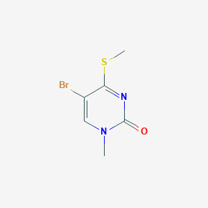 B15447449 5-Bromo-1-methyl-4-(methylsulfanyl)pyrimidin-2(1H)-one CAS No. 63822-83-3