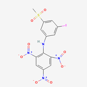 N-[3-Iodo-5-(methanesulfonyl)phenyl]-2,4,6-trinitroaniline