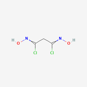 N~1~,N~3~-Dihydroxypropanebis(imidoyl) dichloride