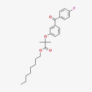 Octyl 2-[3-(4-fluorobenzoyl)phenoxy]-2-methylpropanoate