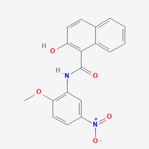 2-Hydroxy-N-(2-methoxy-5-nitrophenyl)naphthalene-1-carboxamide