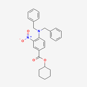 Cyclohexyl 4-(dibenzylamino)-3-nitrobenzoate