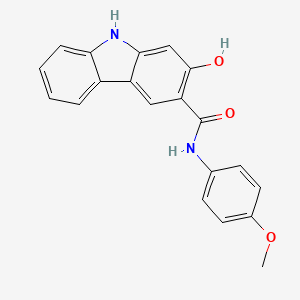 2-Hydroxy-N-(4-methoxyphenyl)-9H-carbazole-3-carboxamide